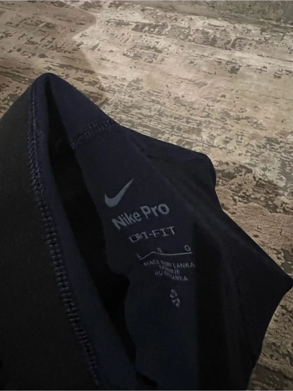 NWT Nike Navy Blue Pro Training Compression Bike Shorts Size Large